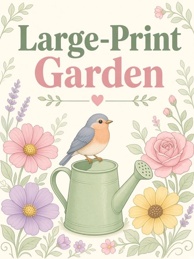 Large-Print Garden