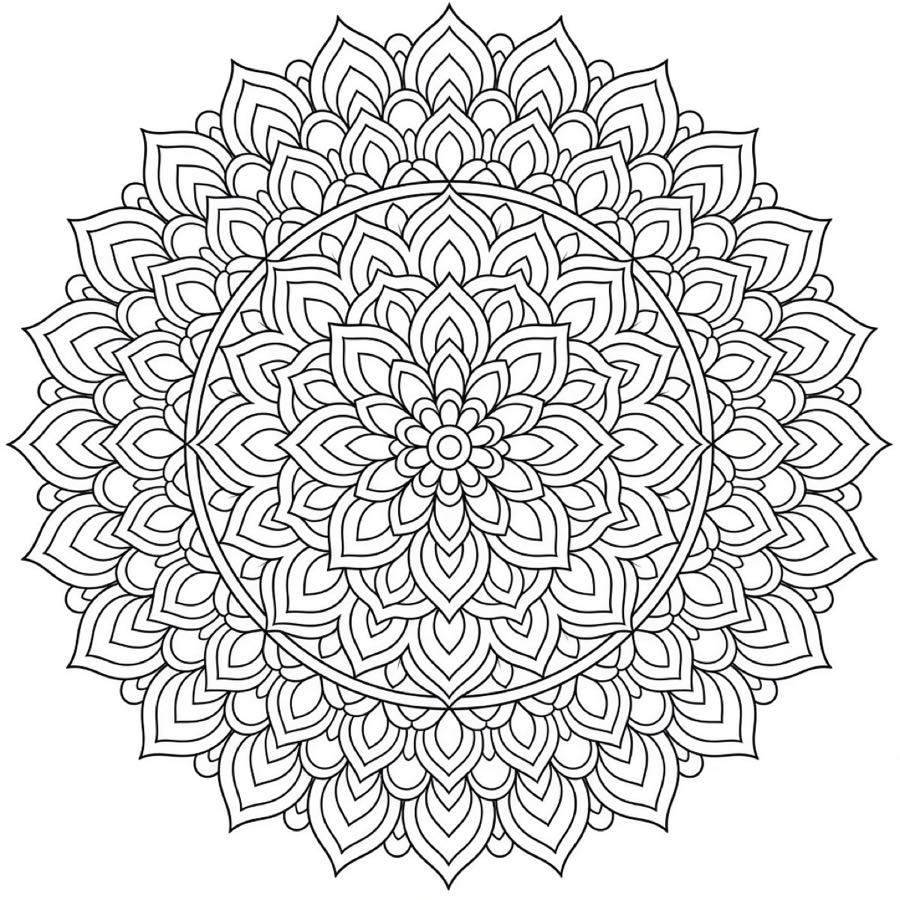Mandala coloring page