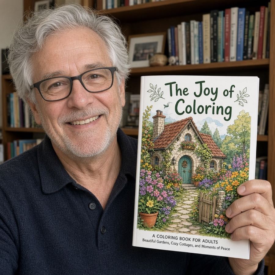 Michael R. with their coloring book
